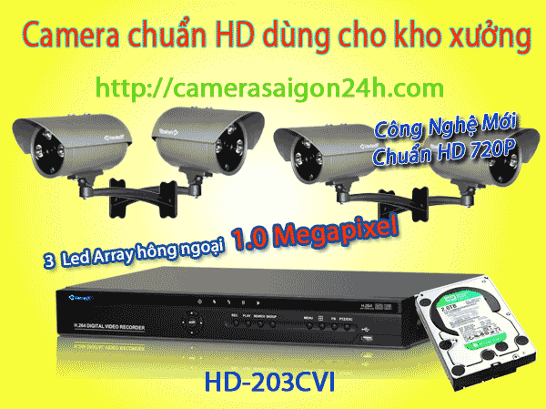 Lắp đặt camera quan sát giá rẻ camera HD 720P dùng quan sát ngoài trời