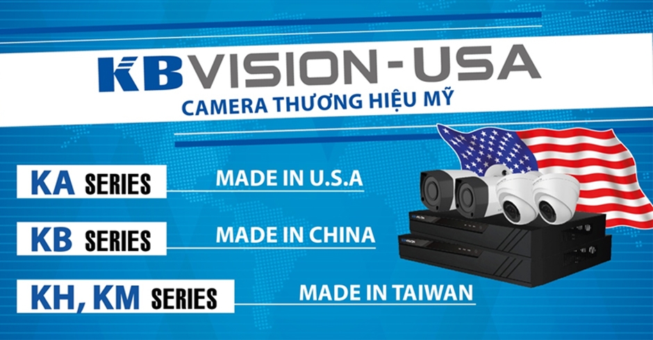 camera quan sát thương hiệu kbvision của mỹ chất lương tôt sản phẩm chính hãng