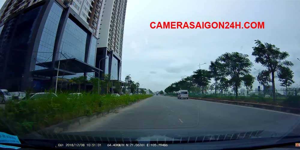 hình ảnh thực tế của camera giám sát ô tô, xe container
