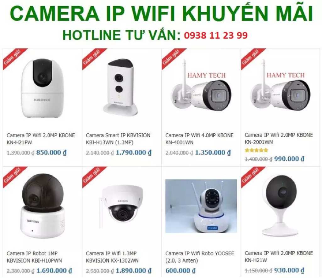 lắp camera wifi kbvision giá rẻ