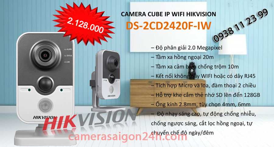 Lắp camera wifi hikvision giá rẻ chất lượng camera wifi 