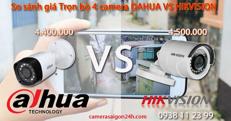 lắp camera dahua giá rẻ và caamera hikvision giá rẻ