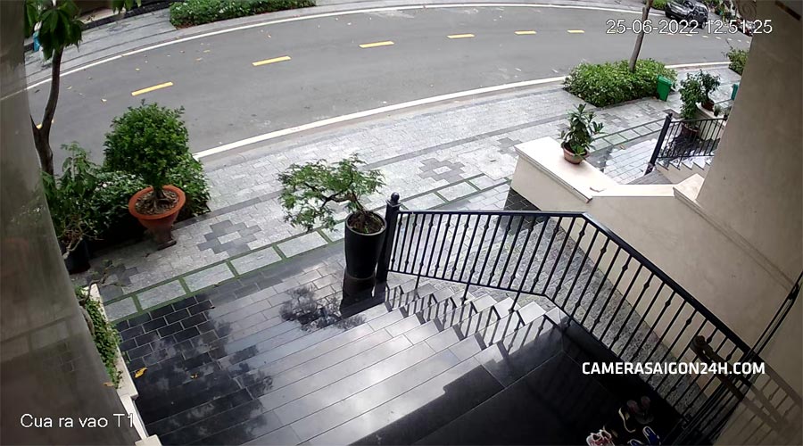 hình ảnh ghi hình thực tế lắp camera cho khách sạn