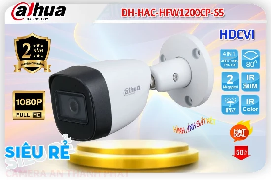  Thiết Bị Camera DH-HAC-HFW1200CP-S5 siêu sáng và đẹp FULL HD 1080P Hình ảnh xem ban đêm sáng đẹp với Hồng Ngoại 30m xem ban đêm chất lượng Sản phậm Chức năng ưu việt Chống Nước Chức năng thông minh với Hồng Ngoại EXIR CMOS Sử Dụng Đầu Ghi chất lượng hình sắc nét với công nghệ AHD CVI TVI BCS Phù hợp cho công trình dân dụng Thiết kế chống bụi tinh tế Thân Plastic xử lý hình ảnh thiếu sáng Hồng Ngoại EXIR Hồng Ngoại EXIR