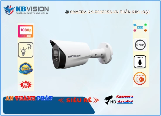  HD KX-C2121S5-VN chất lượng sắc nét đến 2.0 megapixel Chất lượng đúng tiêu chuẩn Hồng Ngoại Smart IR với ưu điểm Thu hình Ổn Định Công nghệ ban đêm Hồng Ngoại Smart IR công suất cao Thiết Bị Camera KX-C2121S5-VN thông số camera xưởng sản xuất Thân Plastic Xem được ban đêm Hồng Ngoại 30m HD Được trang bị công nghệ AHD CVI TVI BCS độ bên cao hơn