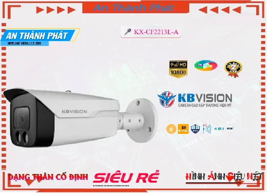  HD KX-CF2213L-A chất lượng sắc nét đến 2.0 megapixel Chất lượng đúng tiêu chuẩn Có Màu Ban Đêm với ưu điểm Thu Âm rõ ràng Công nghệ ban đêm Có Màu Ban Đêm giải pháp tối ưu Thiết Bị Camera KX-CF2213L-A thông số camera xưởng sản xuất Thân Plastic Xem được ban đêm Full Color 50m xem ban đêm như ban ngày  HD Được trang bị công nghệ AHD CVI TVI BCS độ bên cao hơn