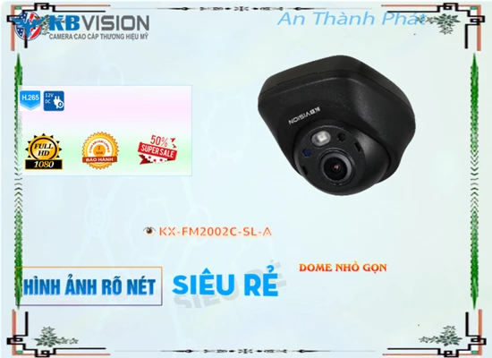  Loại Camera HD KX-FM2002C-SL-A với giám sát sắc nét đến FULL HD 1080P Hình ảnh xem ban đêm sáng đẹp với Hồng Ngoại 10m Đặc điểm nỗi bật Thu Âm HD KX-FM2002C-SL-A Chức năng thông minh với Hồng Ngoại SMD mạnh mẽ hơn CMOS lưu trữ lâu hơn H.265+/H.265/H.264+/H.264 Với ưu điểm lớn là công nghệ AHD CVI TVI BCS ít sự cố Camera Thiết kế dạng bán cầu tinh tế Dome Plastic trang bị xem ban đêm thông minh Hồng Ngoại SMD