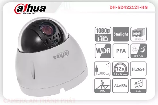  Camera quan sát DH-SD42212T-HN cấu Hình hình ảnh chất lượng 2.0 MP Xem ban đêm Công Nghệ Chuyên Dụng Sản phậm Chức năng ưu việt Công Nghệ AI xử lý hình ảnh thiếu sáng Hồng Ngoại Smart IR Sony STARVIS CMOS khả năng lưu trữ lâu hơn với công nghệ H.265+/H.265/H.264+/H.264 Trang bị công nghệ IP POE cho xử lý hình sáng đẹp Dùng cho cửa hàng gia đình phù hợp Xoay 360 xử lý hình ảnh thiếu sáng Hồng Ngoại Smart IR Hồng Ngoại Smart IR