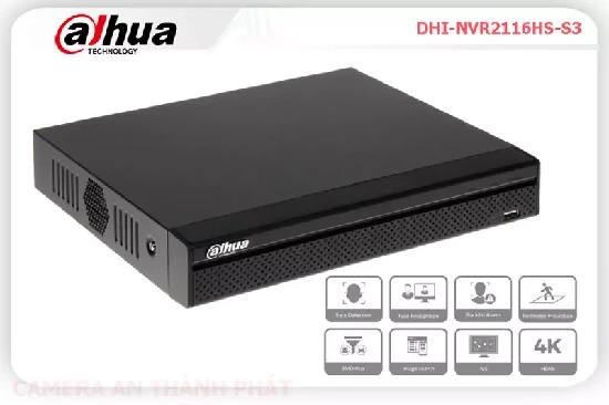  Đầu Thu hình DHI-NVR2116HS-S3 được Thiết kế Chất Lượng Hình Chất Lượng Hình sắc nét Hình ảnh xem ban đêm sáng đẹp với 1 HDD Tích hợp khả năng Thu hình Chất Lượng xử lý hình ảnh thiếu sáng ONVIF Băng Thông 80 Mbps H.265+/H.265/H.264+/H.264 Hình ảnh sắc nét với công nghệ IP cho xử lý hình sáng đẹp Dùng cho công trình lớn Đầu Ghi 16 kênh xử lý hình ảnh thiếu sáng ONVIF ONVIF