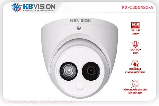  HD KX-C2004S5-A chất lượng sắc nét đến 2.0 megapixel Chất lượng đúng tiêu chuẩn Hồng Ngoại SMD với ưu điểm Thu Âm rõ ràng Công nghệ ban đêm Hồng Ngoại SMD Thiết Bị Camera KX-C2004S5-A thông số Camera phù hợp cho căn hộ nhà phố Dome Kim Loại Xem được ban đêm Hồng Ngoại 50m HD Được trang bị công nghệ AHD CVI TVI BCS độ bên cao hơn