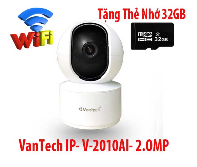 Lắp Camera Quan Sát  VanTech Wifi V-2010AI-2.0MP,lắp camera V-2010AI-2.0MP,camera wifi V-2010AI-2.0MP,vantech