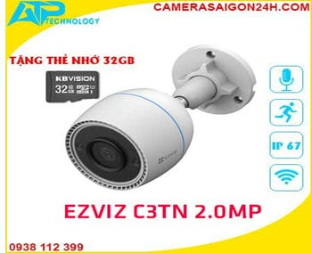  Lắp camera wifi Ezviz C3TN 2.0MP chính là giải pháp an ninh hiệu quả ngoài trời với tầm nhìn hồng ngoại lên đến 30m. An Thành Phát chuyên cung cấp sản phẩm camera C3TN 2.0MP cao cấp chính hãng đáp ứng nhu cầu người dùng.