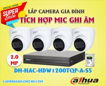  Lắp bộ 4 camera DH-HAC-HDW1200TQP-A-S5 tích hợp mic ghi âm chống ồn, có hỗ trợ OSD ,hồng ngoại ban đêm rõ nét lên đến 40M, liên hệ đến hotline 0938 112 399 để được An Thành Phát tư vấn chi tiết nhé!