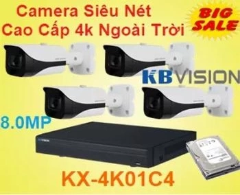  Lắp camera Siêu Nét Cao Cấp 4K Ngoài Trời là dòng camera KBVISION KX-4K01C4 độ phân giải 4K lên đến 8.0MP , camera siêu nét cao cấp công nghệ CVI , camera 4K KX-4K01C4 , 4K01C4 dòng camera chất lượng hiện nay . 