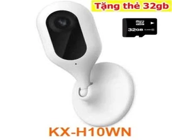  Camera KX-H10WN trang bị chân đế cơ động, do đó người dùng có thể dễ dàng tùy chỉnh ống kính camera theo bất kỳ góc quay nào mà mình muốn. Song song, cảm biến 1.0 Megapixel, KX-H10WN cho hình ảnh HD 720P và góc quay rộng 114o với ống kính 2.8mm.