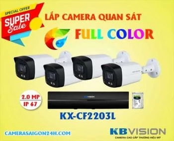  An Thành Phát chuyên cung cấp và lắp đặt camera Full Color Kbvision KX-CF2203L uy tín, chất lượng cao, lắp đặt tận nơi, bảo hành chính hãng 24 tháng. Camera Kbvision KX-CF2203L chính là giải pháp an ninh ban đêm hiệu quả