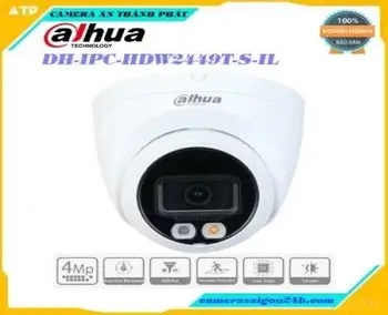  DH-IPC-HDW2449T-S-IL Camera IP Dahua,DH-IPC-HDW2449T-S-IL Camera IP Dahua,camera sử dụng cảm biến hinh ảnh Độ phân giải 4 Megapixel cảm biến CMOS kích thước 1/3”, Chuẩn nén H265+, 4 MP (2688 × 1520)@20 fps, 2560×1440@25/30 fps, Độ nhạy sáng tối thiểu 0.008 lux@F1.6,Hỗ trợ chức năng phát hiện thông minh: Hàng rào ảo, xâm nhập, Bảo vệ vành đai : tập trung phát hiện người và xe. Hỗ trợ SMD,Chống ngược sáng WDR(120dB),Chế độ ngày đêm (ICR), tự động cân bằng trắng (AWB), tự động bù tín hiệu ảnh (AGC), chống ngược sáng(BLC), chống nhiễu (3D-DNR).Chuẩn chống nước IP67, tích hợp MIC,Sản phẩm phù hợp cho các công trình lơn,thích hợp cho văn phòng,cửa hàng,siêu thị,... 