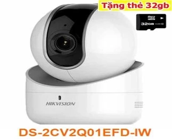  lắp camera wifi hikvision 2CV2Q01EFD xoay 360 âm thanh to rõ chất lượng tót HIKVISION DS-2CV2Q01EFD-IW camera IP WIFI chuyên dùng xoay 360 độ siêu nét 2.0MP FULL HD chuyên dùng cho khách hàng lắp cho gia đình , văn phòng . 