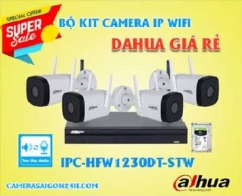 Lắp đặt camera Bộ Kit Camera IP Wifi Dahua IPC-HFW1230DT-STW