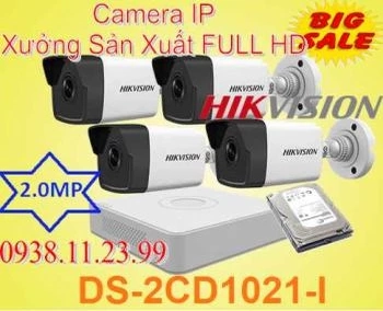  Lắp camera quan sát ip giá rẻ siêu nét cho xưởng Lắp camera IP  Xưởng Sản Xuất FULL HD là camera DS-2CD1021-I hình ảnh siêu nét chất lượng cao độ phân giải 2.0MP , camera DS-2CD1021-I tính năng IP tiết kiệm chi phí đi dây dành cho xưởng sản xuất . 