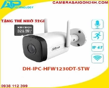  Lắp camera dahua DH-IPC-HFW1230DT-STW giá rẻ với thiết kế nhỏ gọn,dạng thân dễ dàng lắp đặt,với 2 độ phân giải giúp người dùng dễ dàng lựa chọn 