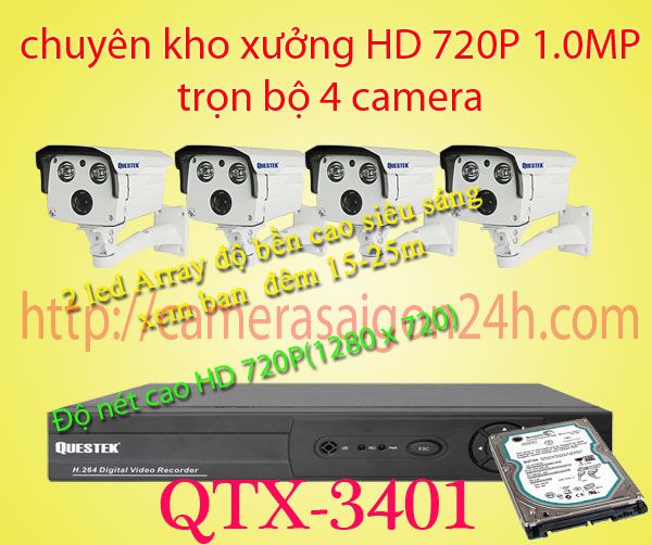 camera kho xưởng,camera chuyên dụng cho kho xưởng,QTX-3401AHD