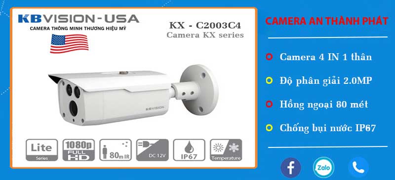 camera quan sát kbvision hồng ngoại siêu sáng chất lượng