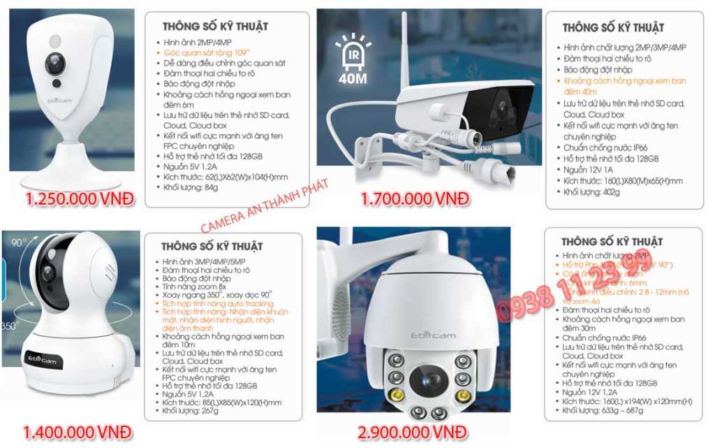 Lắp camera wifi chính hãng chất lượng dịch vụ lắp camera quan sát wifi giá rẻ ebitcam