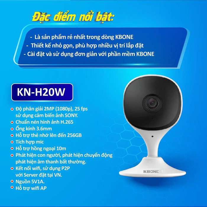 camera wifi h20W lắp camera wifi giá rẻ cho văn phòng cửa hàng