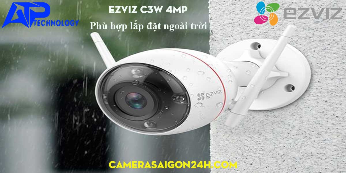 Camera wifi EZVIZ C3W 4Mp PHU HOP LAP DAT NGOAI TROI