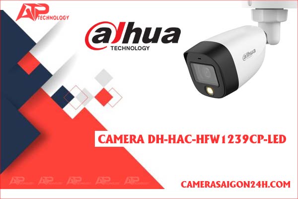 lắp camera full color Dahua DH-HAC-HFW1239CP-LED