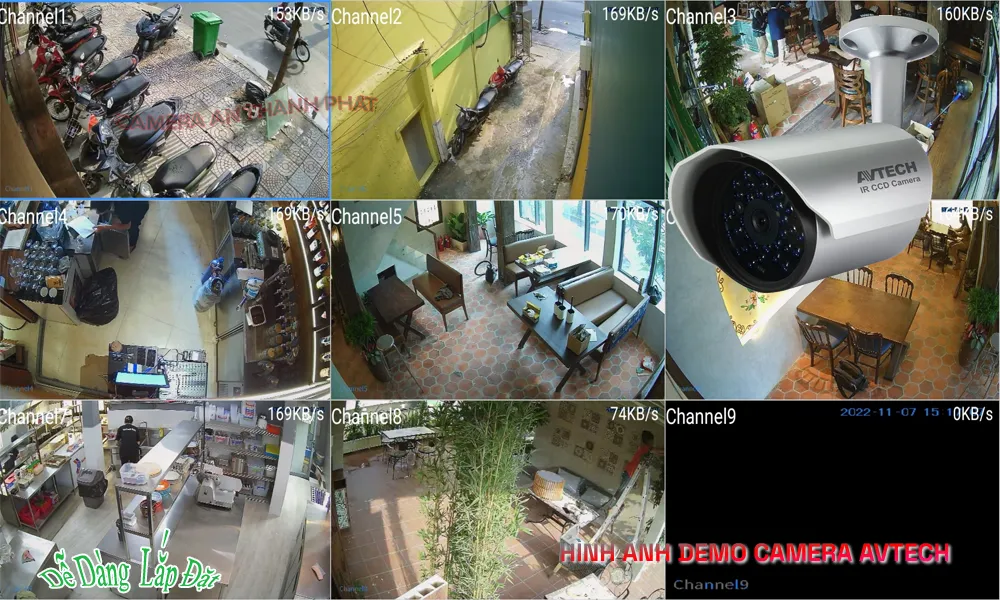 hình ảnh demo camera