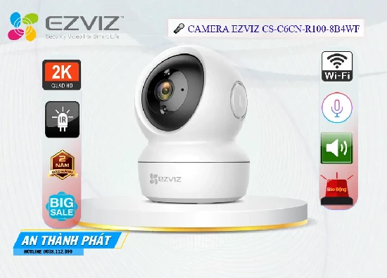 Lắp đặt camera wifi Ezviz CS-C6CN-R100-8B4WF giá rẻ cung cấp giải pháp giám sát an ninh hiệu quả, đáng tin cậy. Với chất lượng hình ảnh sắc nét, khả năng quan sát 360 độ và tính năng thông minh, camera sẽ giúp bạn có thể yên tâm hơn trong vấn đề bảo vệ an ninh