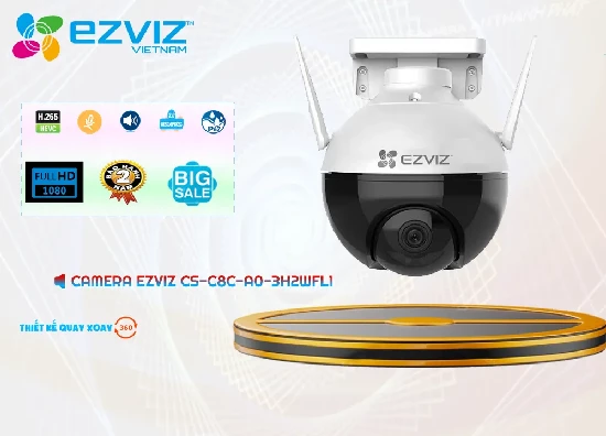  Lắp đặt camera Ezviz CS-C8C-A0-3H2WFL1 mang đến nhiều tính năng tiên tiến cho hệ thống giám sát an ninh, cung cấp khả năng phát hiện người sử dụng công nghệ AI, quan sát toàn cảnh và tính năng theo dõi thông minh với độ phân giải 2MP sắc nét đem lại giải pháp an ninh tiết kiệm dành cho bạn