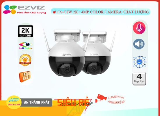 Camera Wifi Ezviz CS-C8W 2K+ 4MP Color