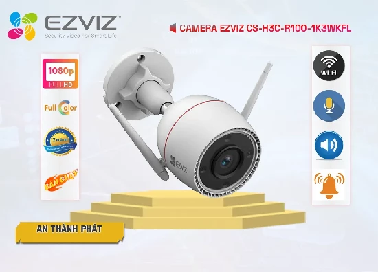  Ezviz CS-H3c-R100-1K3WKFL không chỉ là một chiếc camera an ninh thông thường, mà còn là một giải pháp đáng tin cậy và thông minh, bên cạnh đó là cung cấp hình ảnh giám sát siêu nét với độ phân giải cao lên đến 3MP giúp nhận dạng rõ các chi tiết tại phạm vi quan sát của camera