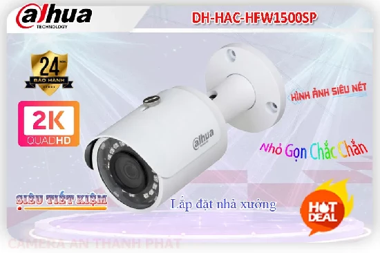  lắp Camera dahua DH-HAC-HFW1500SP với hồng ngoại 30m chất lượng hình ảnh Ultra HD 2k phù hợp cho nhà xưởng kho hàng hình ảnh sắt nét thiết kế nhỏ gọn
