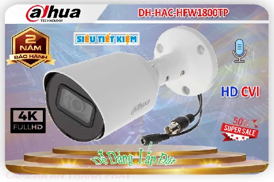  Camera DH-HAC-HFW1800TP Giá Rẻ,Camera dạng thân nhỏ gọn hình ảnh 4k Cảm biến hình ảnh: 1/2.7-inch CMOS Giá khuyến mại 1.242.000 đ [Giá đã có VAT]  Bảo hành  24 tháng Tầm xa hồng ngoại 30m