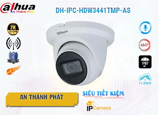  Camera DH-IPC-HDW3441TMP-AS với độ phân giải 2K là một sự lựa chọn tuyệt vời cho việc bảo vệ tài sản và đảm bảo an ninh. Với nhiều tính năng thông minh, chất lượng hình ảnh tốt và khả năng ghi lại âm thanh, chiếc camera này đáng để bạn xem xét khi đầu tư cho hệ thống an ninh của mình.