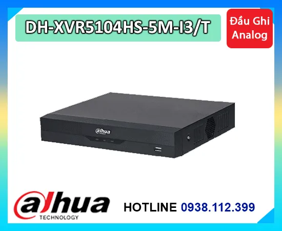 DH-XVR5104HS-5M-I3/T, đầu ghi Dahua DH-XVR5104HS-5M-I3/T, đầu ghi Dahua 4 kênh, đầu ghi Dahua 5MP, giá DH-XVR5104HS-5M-I3/T, đầu ghi camera Dahua chính hãng, đầu ghi Dahua AcuPick, đầu ghi Dahua SMD Plus, đầu ghi Dahua đàm thoại 2 chiều