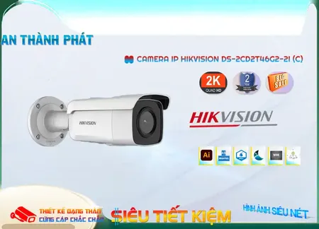 Lắp đặt camera DS-2CD2T46G2-2I (C) sắc nét Hikvision