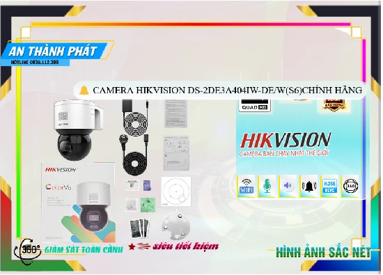 Camera Hikvision DS-2DE3A404IW-DE/W(S6)