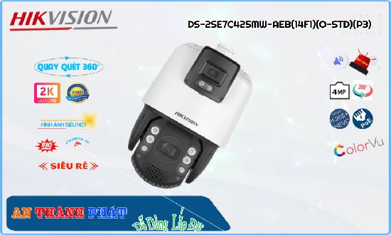  Loại Camera DS-2SE7C425MW-AEB(14F1)(O-STD)(P3) với thông số quan trọng Chất Lượng Hình Độ phân giải Ultra 2k Xem ban đêm Hồng Ngoại 150m Chức Năng ưu việt Xoay 360 Thu Âm xử lý hình ảnh thiếu sáng Hồng Ngoại Smart IR công nghệ xử lý hình ảnh Progressive Scan CMOS khả năng lưu trữ lâu hơn với công nghệ H.265+/H.265/H.264+/H.264 Tích hợp công nghệ IP Chắc Chắn Xoay 360 xử lý hình ảnh thiếu sáng Hồng Ngoại Smart IR Trang bị Hồng Ngoại Smart IR Lắp trong nhà tốt hơn