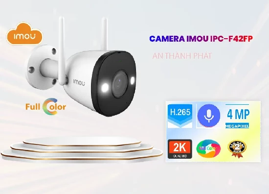  Phân phối & lắp đặt camera wifi Imou IPC-F42FP hỗ trợ giám sát hình ảnh sắc nét từ xa qua điện thoại máy tính với hình ảnh chất lượng 2K có màu ban đêm chân thực cùng các tính năng phát hiện chuyển động thông minh bảo vệ tối ưu