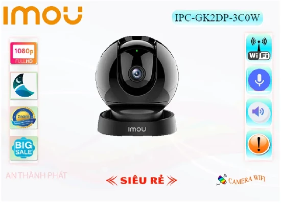  Lắp đặt camera wifi Imou IPC-GK2DP-3C0W chính hãng giá rẻ chất lượng cao đem lại giải pháp bảo vệ an ninh tối ưu với hình ảnh rõ nét cùng các tính năng hiện đại nổi bật phù với nhiều nhu cầu quan sát của nhiều cá nhân, tập thể