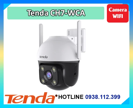  Hỗ trợ phát hiện con người, phương tiện, âm thanh hai chiều và cảnh báo bằng đèn - âm thanh, Tenda CH7-WCA giúp tăng cường an ninh hiệu quả. Kết nối WiFi chuẩn 802.11ax, khe thẻ nhớ 512GB và khả năng chống nước IP65 giúp thiết bị hoạt động bền bỉ và linh hoạt ở mọi vị trí ngoài trời.