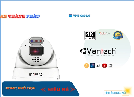 Camera An Ninh VanTech VPH-C808AI Công Nghệ Mới