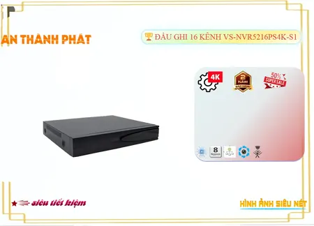  HD IP VS-NVR5216PS4K-S1 ONVIF Đặc điểm nỗi bật Công Nghệ AI Báo động thông minh hạn chế báo động giả Trang bị xử lý thiếu sáng ONVIF Thiết bị thu hình VS-NVR5216PS4K-S1 trang bị Tiết kiệm hơn SMD Plus Thu hình nhiều màu sắc Dùng cho công trình lớn Đầu Ghi 16 kênh Độ phân giải 8.0 MP Xem ban đêm 1 HDD HD IP IP