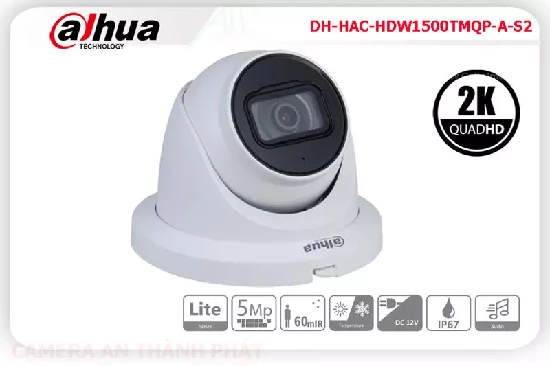  Camera dahua DH-HAC-HDW1500TMQP-A-S2,sản phẩm là dòng camera dome hồng ngoại độ phân giải,5.0 megapixel,hỗ trợ hồng ngoại lên tới 60m.sản phẩm đạt hiểu qua cao trong các thiết bị camera giam sát hiện nay.Chất lượng sản phẩm được nhiều người sử dụng qua sản phẩm này được đánh giá rất cao. 