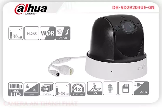  Camera dahua  DH-SD29204UE-GN,Camera dahua DH-SD29204UE-GN là dòng camera PTZ quay xoay.camera có hỗ trợ zoom 4x sản phẩm phù hợp cho mọi công trình cửa hàng,văn phòng 